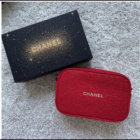 makeup gift bag|chanel cosmetic bag gift set.